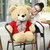 爱尚熊毛绒玩具泰迪熊布娃娃抱枕玩偶抱抱熊玩具 大号国旗熊120cm 国美超市甄选第9张高清大图