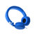 ULDUM U502手机耳机头戴式立体声带线控麦克风按键通用耳塞 (蓝色)第4张高清大图