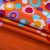 肖肖家居 柔丝棉 时尚印花床单三件套 床上用品(炫彩舞动（橘）)第5张高清大图