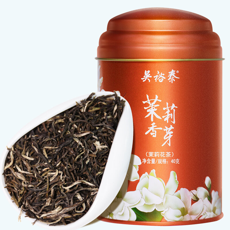 吴裕泰茉莉花茶茉莉香芽40g/罐 中华老字号
