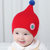 牛奶朋友新生儿春秋冬季胎儿帽男女儿童帽子毛线帽婴儿帽子(灰色 均码0-15个月（40-48CM）)第4张高清大图