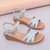 夏季新款凉鞋女坡跟韩版绑带侧空学院风女鞋罗马鞋h597(粉红色 35)第3张高清大图