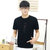 洲玛仕 男士圆领短袖T恤(黑色 XL)第4张高清大图