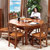 <定制家具>餐桌椅组合现代简约全实木小户型(棕色)第3张高清大图