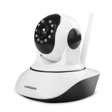 LOOSAFE 智能无线摄像头 wifi远程监控 720p家庭网络摄像机(1080P 送16G存储卡)