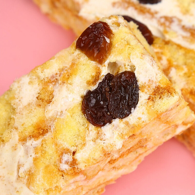 台尚奶芙条可口酥葡萄味牛轧雪花酥308g 休闲零食面包饼干蛋糕点心