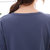 北极绒 女式睡衣秋冬款圆领卡通龙猫休闲棉长袖长裤家居服套装（S725）(蓝色 XL)第5张高清大图