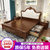 美天乐 欧式实木床白色现代简约橡木床1.5米1.8米双人美式婚床卧室公主床(1.8*2米 床)第2张高清大图