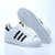 Adidas阿迪达斯男鞋　三叶草贝壳头板鞋女鞋金标SUPERSTAR休闲鞋B34308(B34308 42.5)第3张高清大图