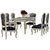 卡富丹 美式餐桌白色实木餐桌椅欧式长方形餐桌(象牙白色 1.38米餐桌)第5张高清大图