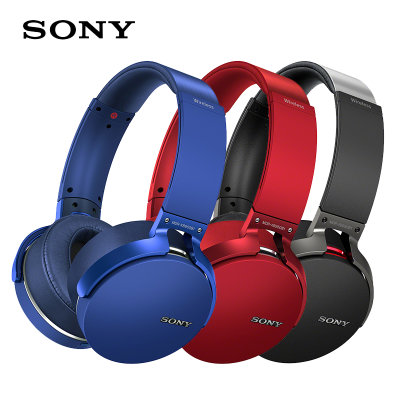 Sony/索尼 MDR-XB950B1头戴式无线蓝牙耳机立体声强劲重低音耳麦(红色)