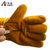 2双电焊手套双层棕黄色牛皮防滑耐磨隔热防飞溅焊工作业防护用品(2副)第4张高清大图