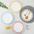 曼达尼景德镇白瓷4件盘子8英寸套装家用优质白陶瓷微波炉餐具吃饭(日式和风)第5张高清大图