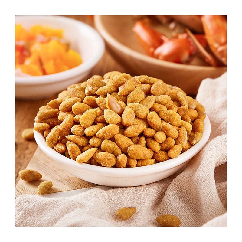 三只松鼠大头装蟹黄味瓜子仁218g*2袋 金黄饱满,酥脆可口,诱人蟹香