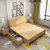 进畅家具 实木床 1.8米简约北欧双人气压高箱床带抽屉1.35小户型橡木储物床(1.8*2米（胡桃色） 床+床垫+床头柜*1)第2张高清大图