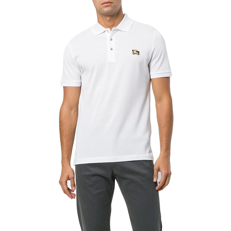 burberry男士白色棉质短袖t恤4028752l码白色时尚百搭