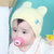 milky friends宝宝胎帽春秋冬男女儿童帽保暖条纹纯色套头帽婴儿帽(灰色（条纹） 均码（44-48CM）)第5张高清大图
