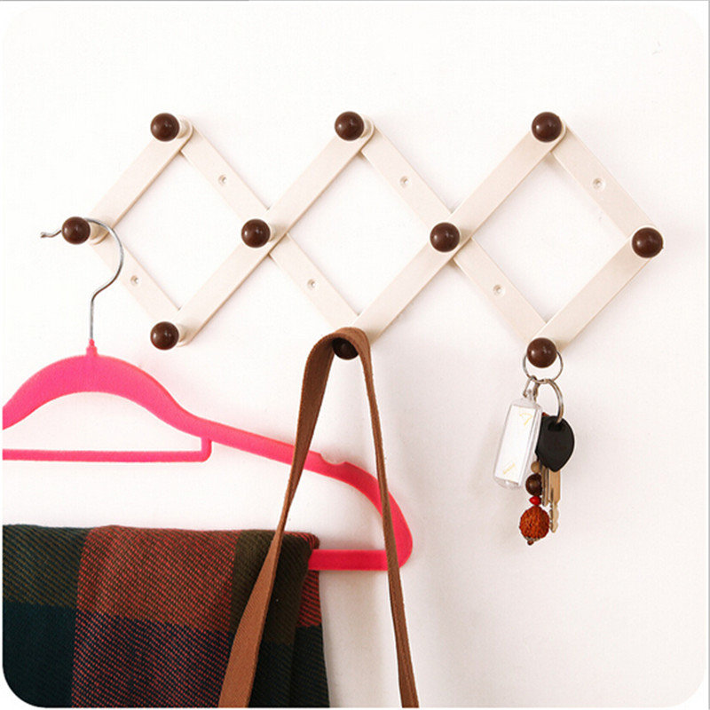 有乐a372创意菱形百变伸缩挂钩挂物架伸缩钩挂衣钩门后挂勾lq604