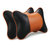 卡饰得(CARCHAD) 皮革头枕 骨头枕  环保无异味 高弹性 汽车枕 对装*2个(橙色)第5张高清大图
