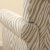 【百伽】美式布艺休闲沙发 麻棉斑马纹单人沙发第5张高清大图