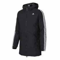 adidas阿迪达斯男子棉服　冬季新款运动防风中长款棉衣外套夹克男AP9540(黑色 XL)