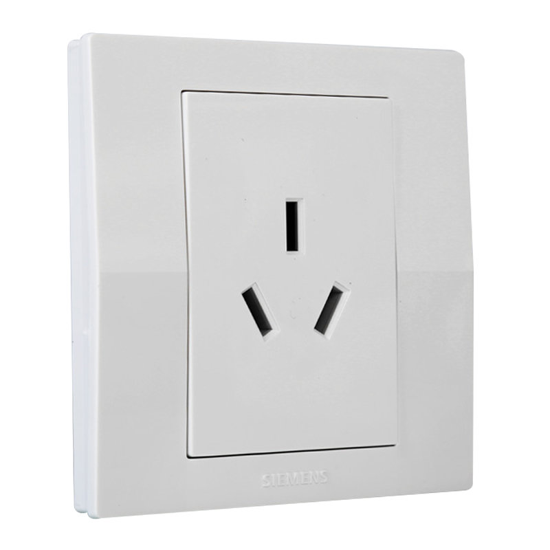 西门子开关插座面板 悦动系列 雅白色 16a三孔空调电源插座