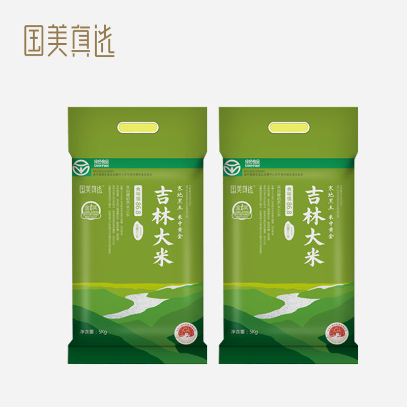 国美真选吉粳511东北吉林大米5kg22021年新米食味值868全程可追溯