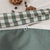 善纯全棉色织水洗棉床品套件 绿小格1.2m床单款三件套 简约时尚第10张高清大图