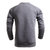 阿迪达斯男装2016春新款运动休闲针织套头衫卫衣 B76168(灰色 2XL)第3张高清大图