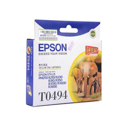 爱普生（EPSON）T0494/C13T049480墨盒（黄色）（适用于R210/230/310/350/RX610/RX510）