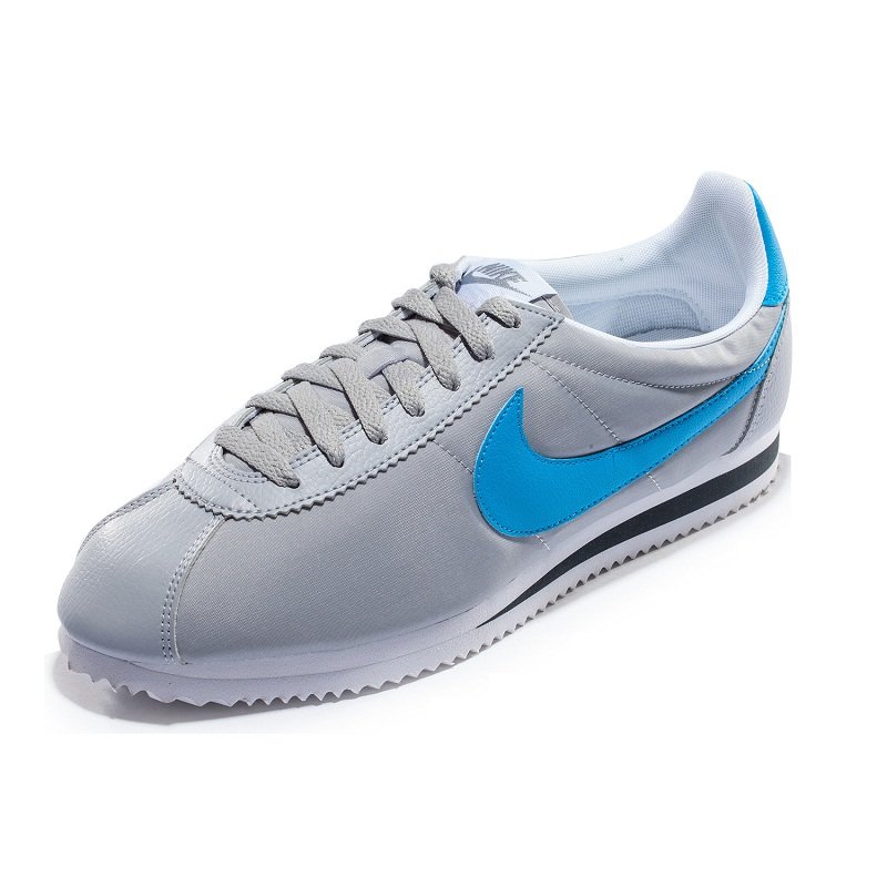 nike耐克 男 休閒鞋classic cortez nylon 532487 2014春(狼灰/明藍