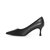 森达2021秋季新款商场同款气质通勤尖头细跟女单鞋婚鞋3EL01CQ1(黑色 39)第2张高清大图