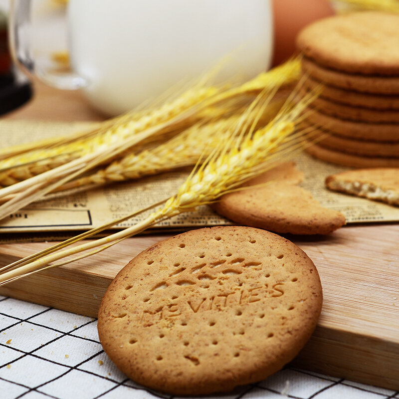 麦维他轻脂轻体原味全麦轻怡消化饼干250g 国美甄选