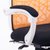 万诚家具简约家用椅子透气办公转椅人体工学网椅(白框橘黄网 钢制脚)第4张高清大图