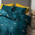 GELIAN格莉安 全棉水洗真丝四件套天丝莫代尔冰丝床上四件套1.5米/1.8米夏季被套床单 裸睡床品(小蜜蜂墨绿)第5张高清大图