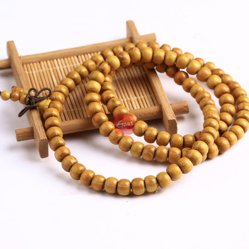 正品天然非洲黄金木佛珠手串手链8mm*108颗
