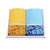 洁丽雅grace毛巾新疆棉家纺纯棉加厚柔软蓝色黄色两条礼盒装8608(蓝色黄色)第2张高清大图