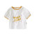Amila阿米拉童装女童短袖夏季薄款啊咪啦儿童T恤透气宝宝上衣(100cm 黄)第6张高清大图