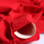 婷美冬季新品无钢圈带罩杯棉垫打底秋冬长袖内衣保暖套装(红色 均码)第3张高清大图