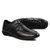 米斯康MR.KANG休闲男式鞋 商务鞋 正装皮鞋 单层软面牛皮透气软皮男鞋999(黑色)第4张高清大图