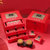 稻香村大团圆红色月饼礼盒1305g 含五仁大饼蛋黄莲蓉9种口味第4张高清大图