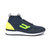 Bally巴利 男士织物配皮系带运动鞋 GABRYO T(109 墨蓝色荧光黄色 6)第4张高清大图