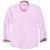 帛利（Baneberry）绅士优雅系列休闲撞条纹长袖衬衫(粉红 41)第3张高清大图