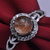 梦克拉Mkela s925银镶发晶戒指 简爱 水晶戒指环可调节第2张高清大图
