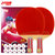 红双喜四星级乒乓球拍直拍对拍套装附乒乓球T4006 国美超市甄选第2张高清大图