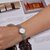 天梭/Tissot 瑞士手表 时尚系列 钢带石英女表T058.009.11。031。00(银壳白面白带)第5张高清大图