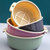 双层镂空水果盆塑料洗菜篮家用加厚厨房水果篮大号创意客厅水果盘(北欧粉（沥水篮） （16cm*8cm）小号)第4张高清大图