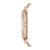 阿玛 尼Arman手表女 编织钢带简约气质休闲时尚玫瑰金编织钢带小金表女AR1956(金色 AR1956)第3张高清大图