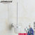 吉派（JiPAi）卫浴太空铝浴室挂件置物架浴巾架毛巾架套装(马桶刷)第2张高清大图