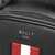 Bally巴利 男士涂层再生牛皮革手提单肩斜挎包胸包 MALIKHO(06 黑色红白条纹)第8张高清大图